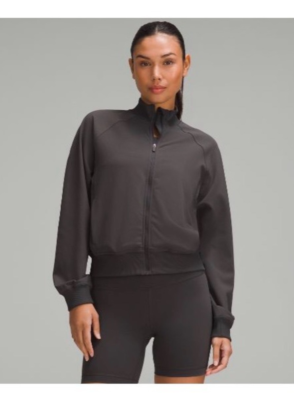 NWOT - Lululemon Athletica Women’s Full-Zip Bomber Jacket - Dark Gray